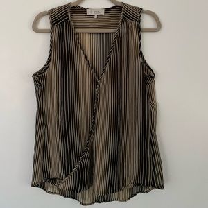 Striped flowy blouse